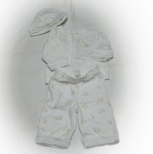 Janie & Jack Layette🦒giraffe outfit + hat🦒